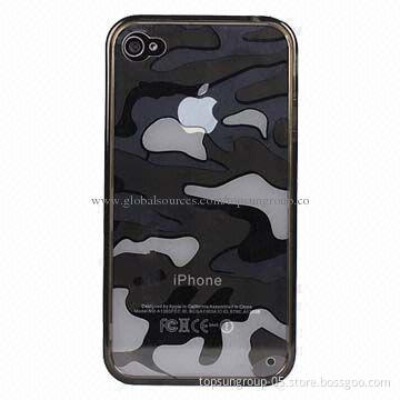 Cellphone Case for 5S/4/4S, Camouflage Pattern, Made of TPU Material, New Design Camouflage Cover